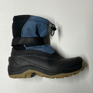 Lands End Snow Boots (Blue/Black/Tan) (Child Size 4)